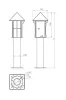Наземный фонарь Monreale 320-41/bgg-11 - фото схема (миниатюра)