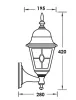 Настенный фонарь уличный  79901M lgY Bl - фото схема (миниатюра)