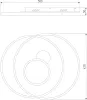 Потолочный светильник Caroline 90256/1 белый - фото схема (миниатюра)