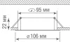 Потолочный светильник  DL18813/9W White R - фото схема (миниатюра)