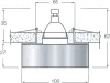 Встраиваемый светильник Donolux Dl138 DL138CH/White-Black - фото схема (миниатюра)