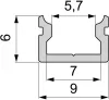 Профиль для светодиодной ленты AU-01-05 970083 - фото схема (миниатюра)