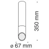 Точечный светильник Lipari C026CL-01W - фото схема (миниатюра)