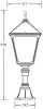 Наземный фонарь QUADRO XL 79904XL Bl - фото схема (миниатюра)