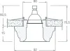 Встраиваемый светильник Donolux Dl212 DL212G/8 - фото схема (миниатюра)